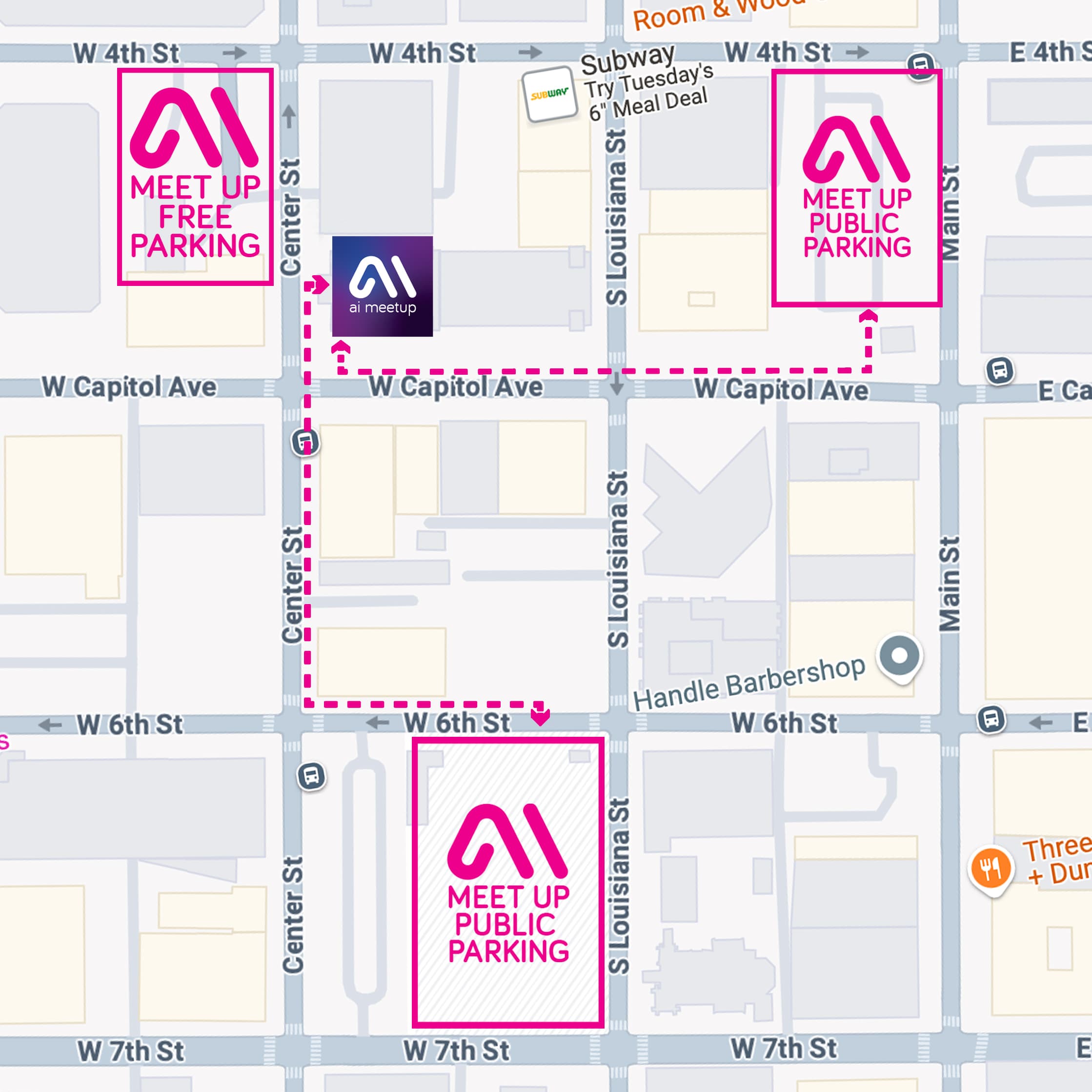 AI in the Rock Parking Map
